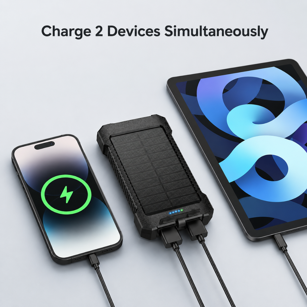 SOLAR POWERBANK Compass - 8 000 mAh , SKU: 352 - Image 6