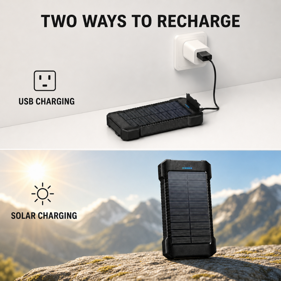 SOLAR POWERBANK Compass - 8 000 mAh , SKU: 352 - Image 8