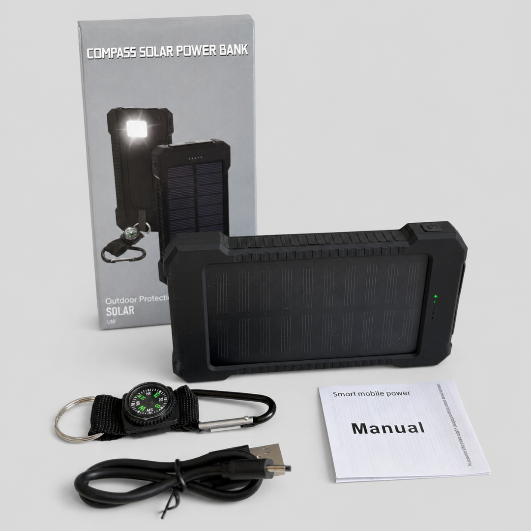 SOLAR POWERBANK Compass - 8 000 mAh , SKU: 352 - Image 4
