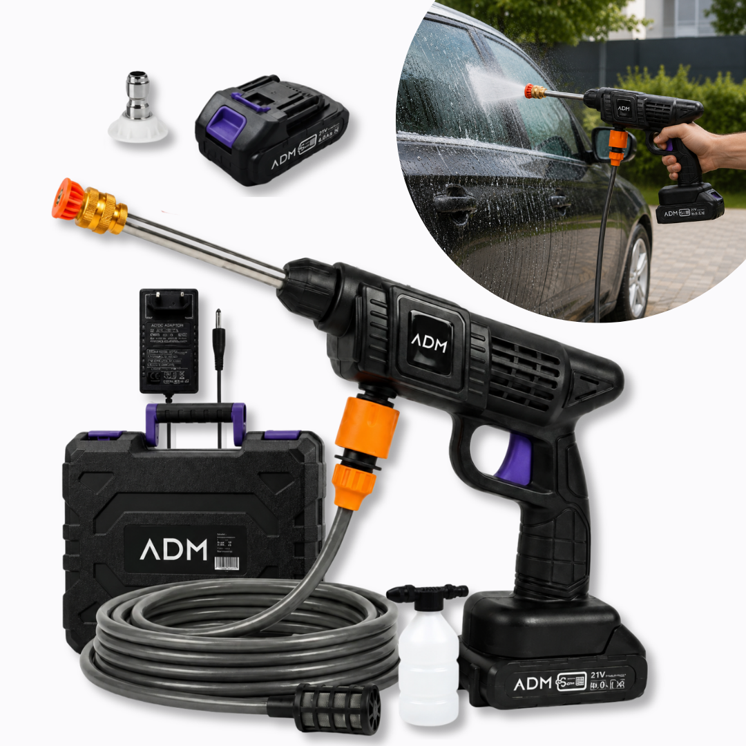 ADM WIRELESS MINI PRESSURE WASHER + 2 BATTERIES, SKU: 431