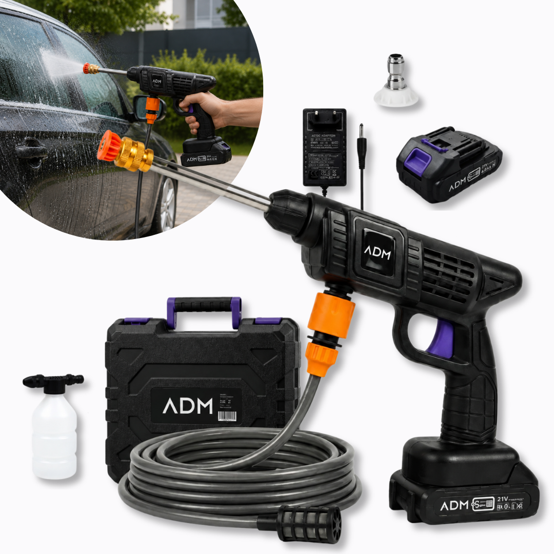ADM WIRELESS MINI PRESSURE WASHER + 2 BATTERIES, SKU: 431
