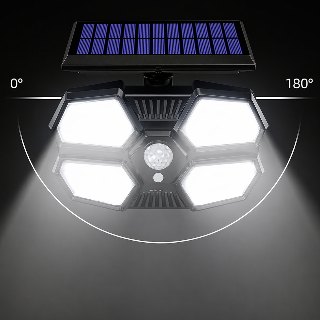 WATERPROOF SOLAR LAMP WITH REMOTE CONTROL – 108 LED, SKU: 311