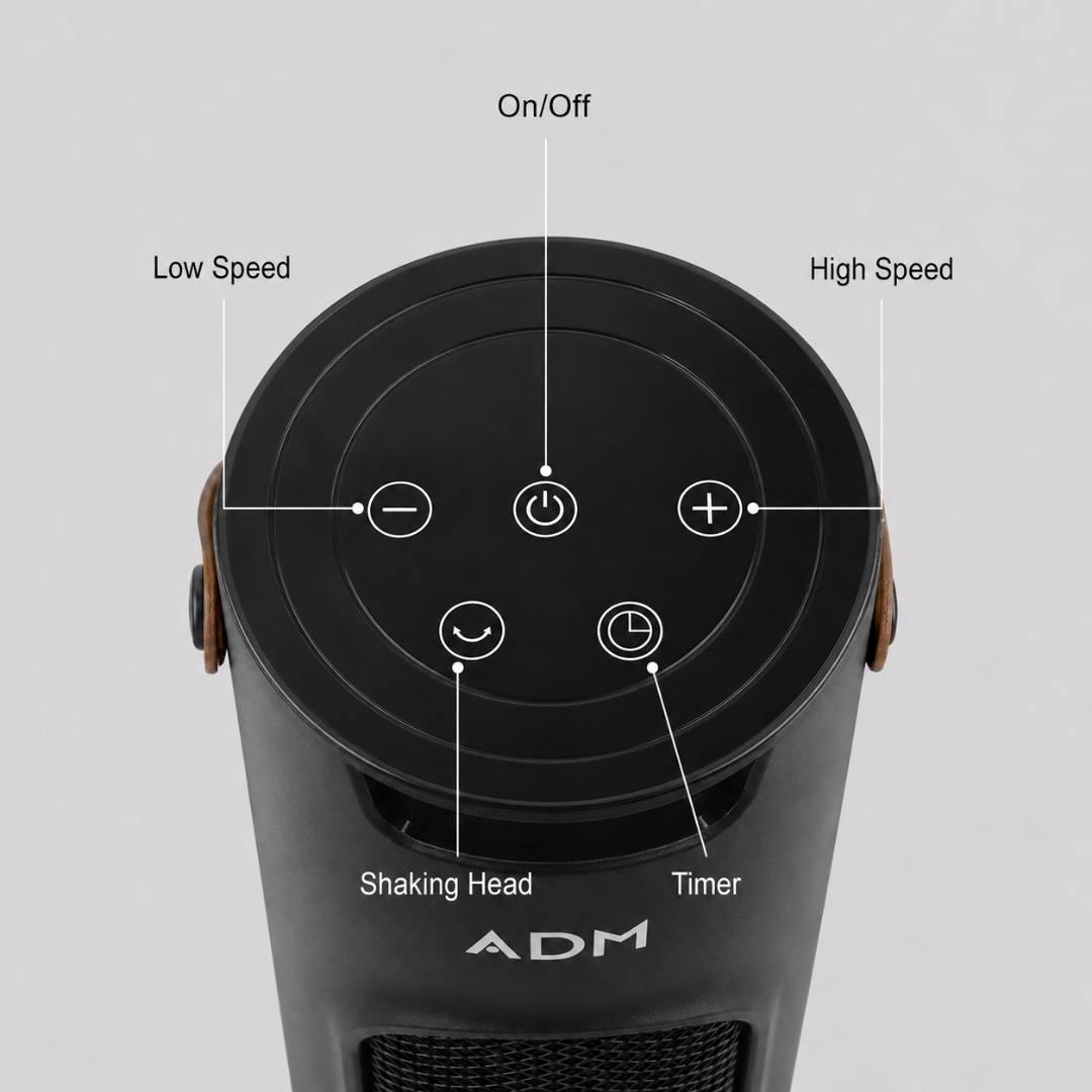 ADM Air Blower with Cool Fan & Heating Modes | Oscillation | 1500W, SKU: 6062 - Image 7