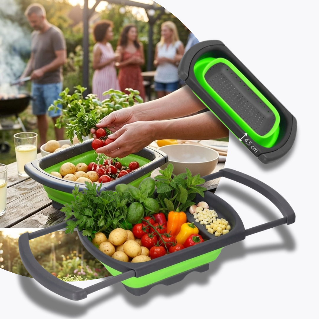 Multi-Function Foldable strainer , SKU:480