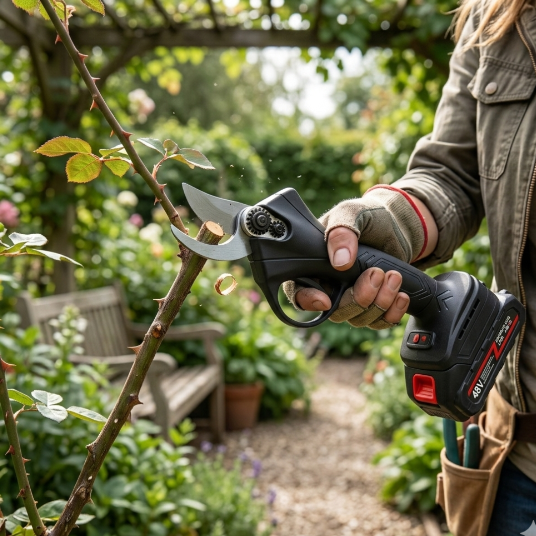 Cordless Electric Pruner with 2 batteries 48Vh, SKU: 549