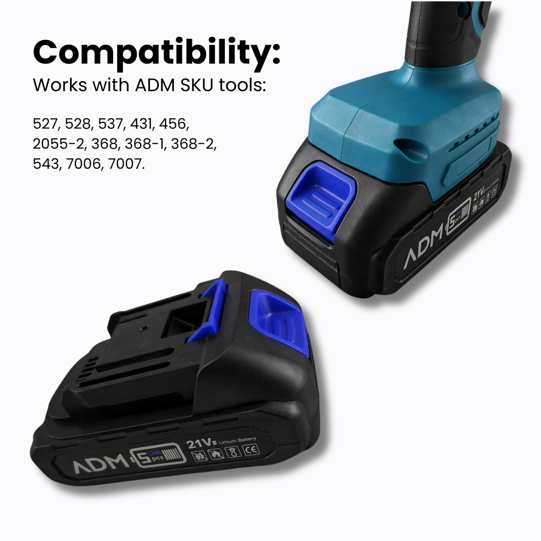 Rechargeable Lithium Battery 21V