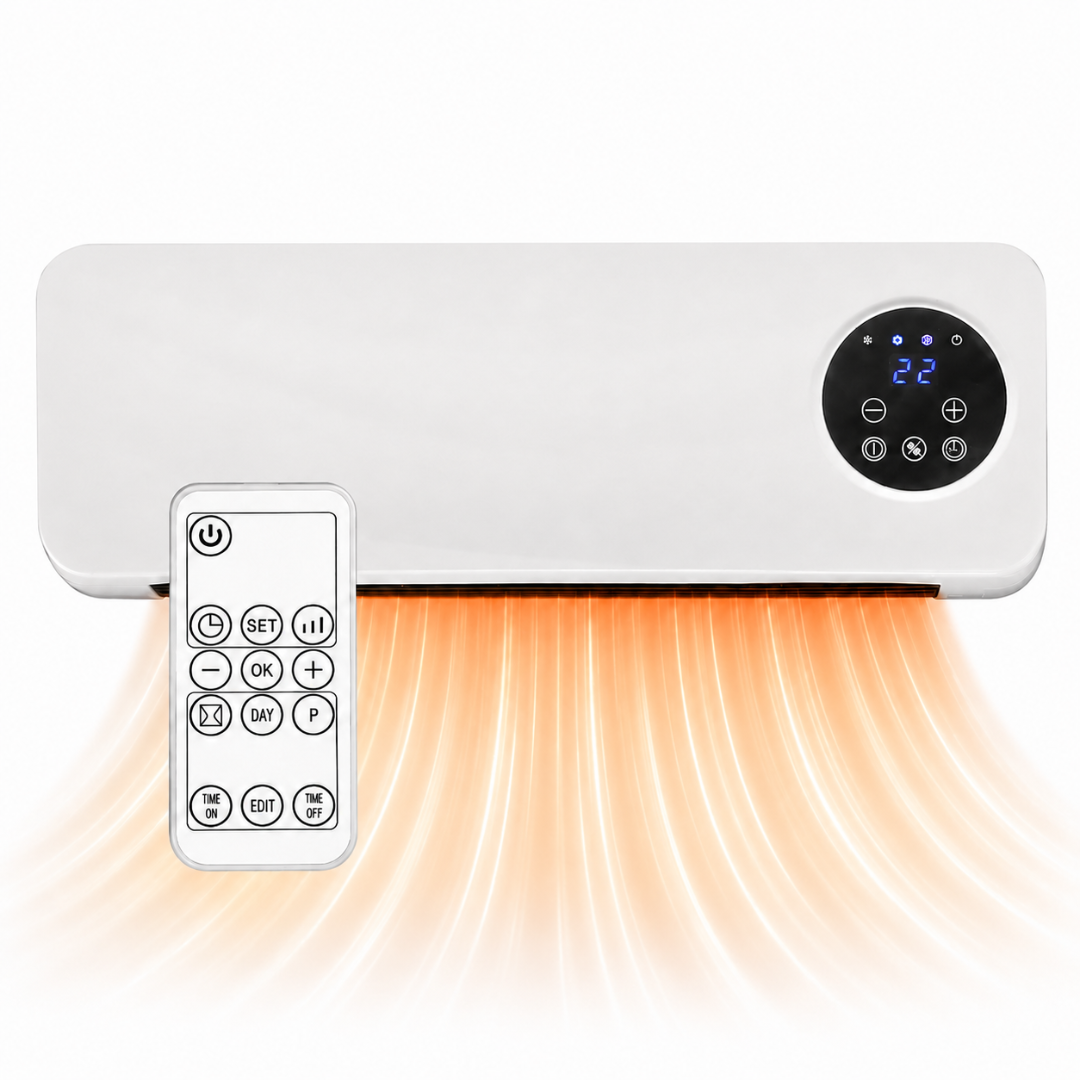 Weber Wall Mounted Air Curtain 2000W | Heating Mode | LED Display | Remote, SKU: ZYY-PTC06