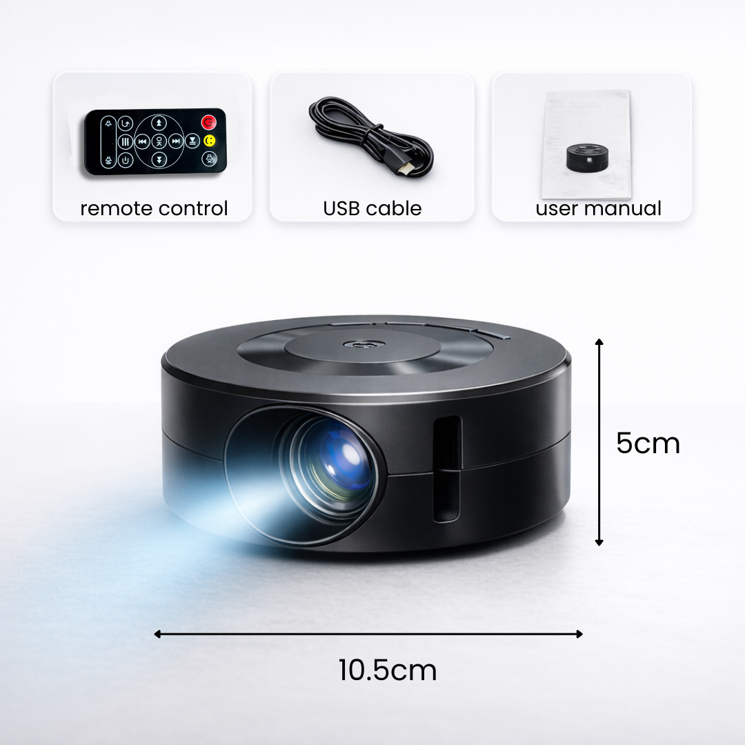 Mini LED Projector – Compact Home Cinema Anywhere, SKU:7009