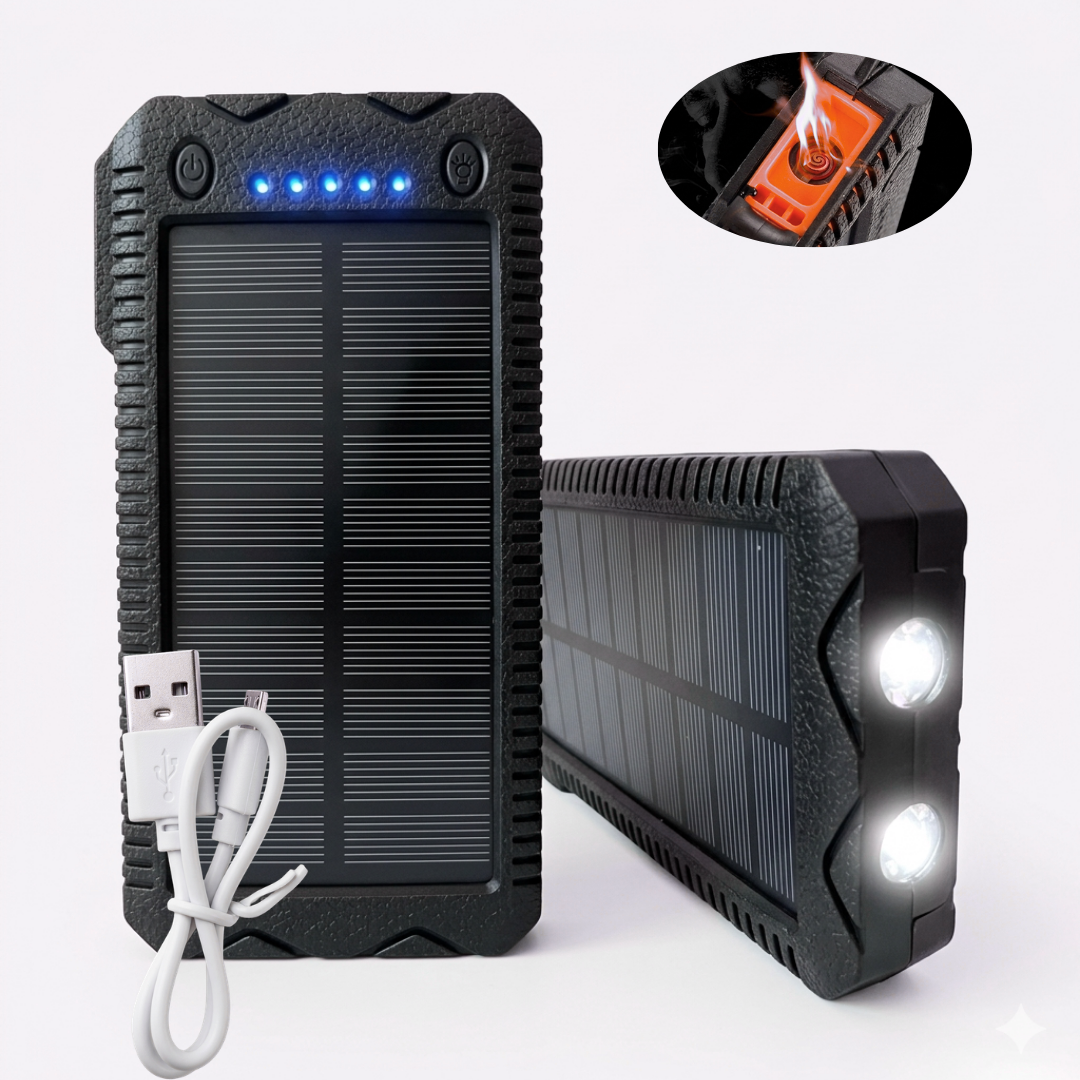 Solar powerbank 20 000mAh + LED lights, SKU: 581