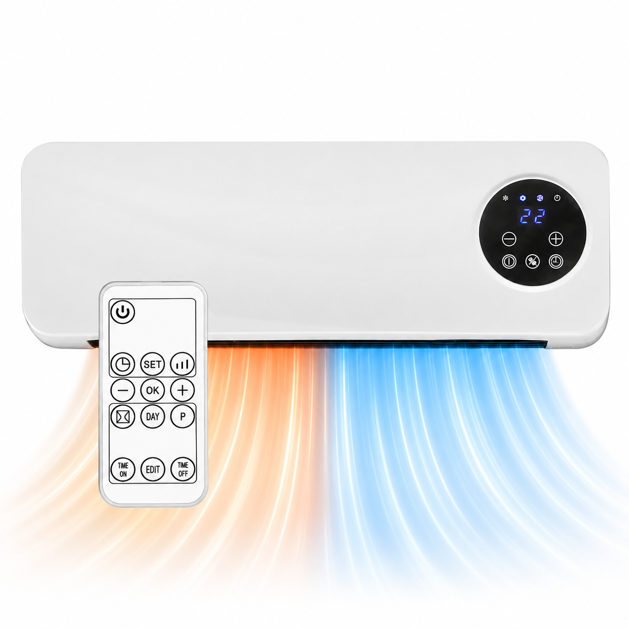 Weber Wall Mounted Air Curtain 2000W | Heating & Fan Mode | LED Display | Remote, SKU: ZYY-PTC06