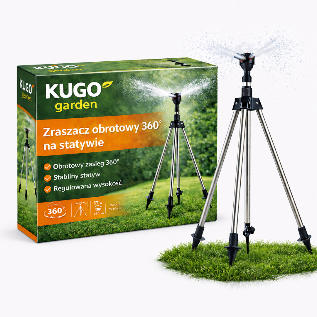 Adjustable Rotary 360° Garden Sprinkler on Tripod, SKU: 2290