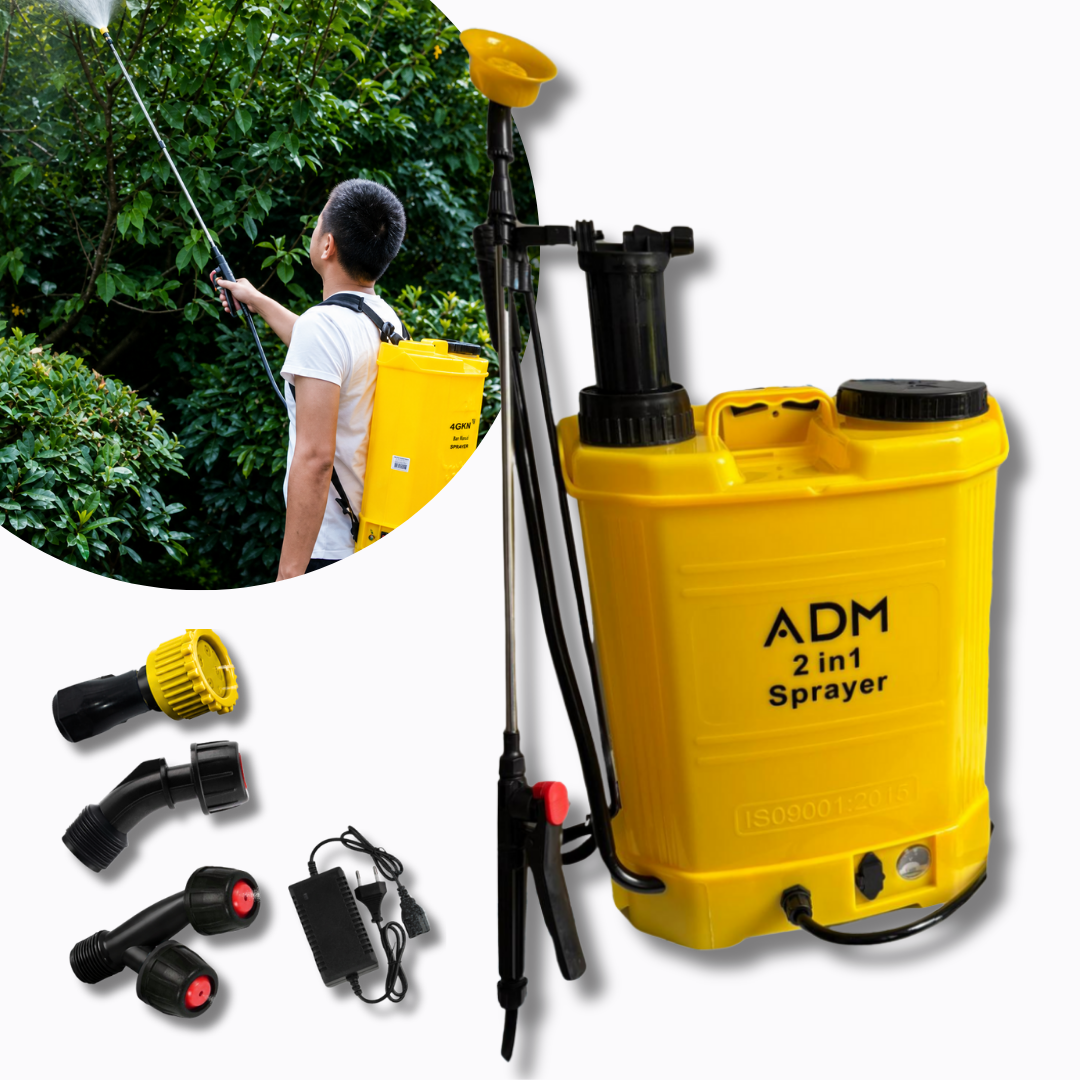 ADM 2-in-1 battery-powered & manual pumping sprayer, SKU:523
