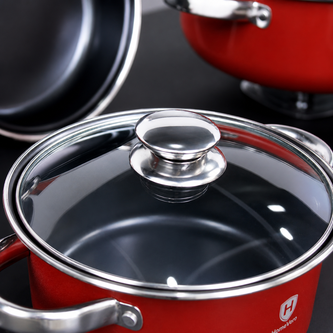 HomeVero 9-Piece Carbon Steel Cookware Set, SKU: 602