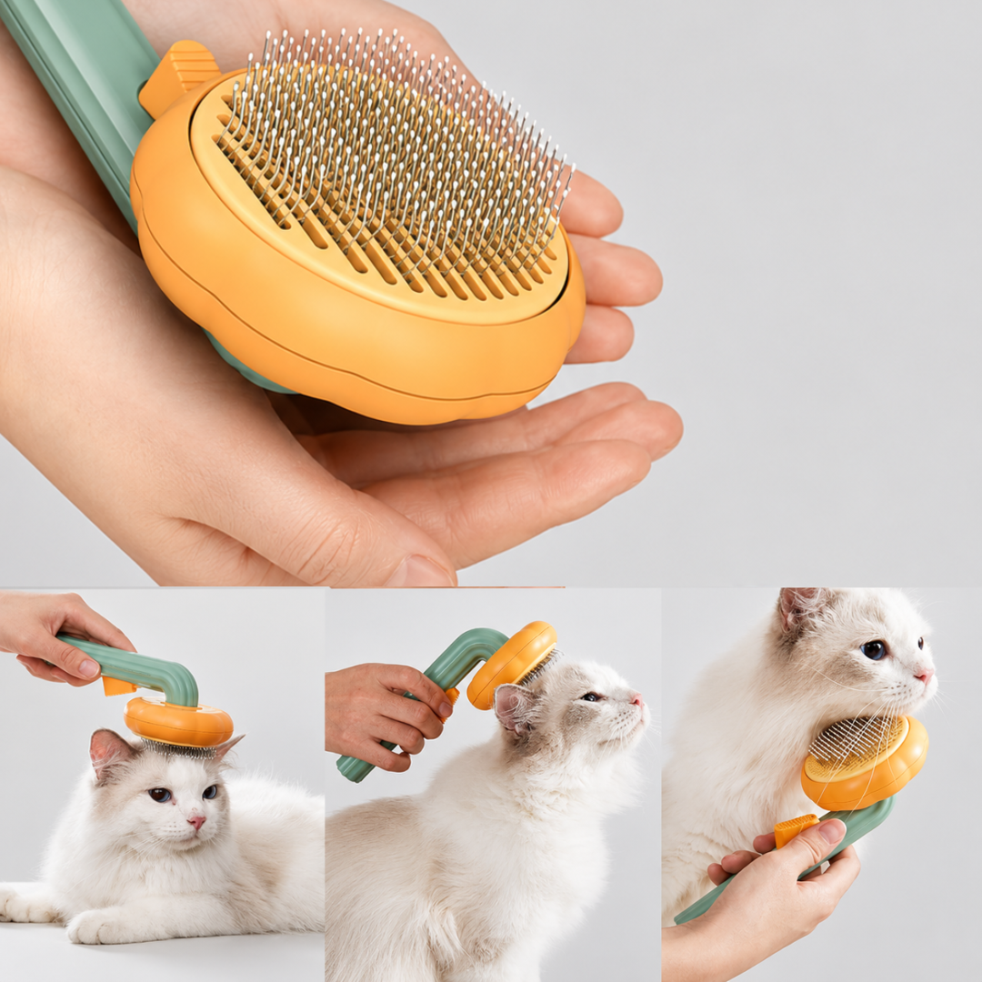 Self-Cleaning Pet Grooming Brush, SKU: 3010 - Image 7