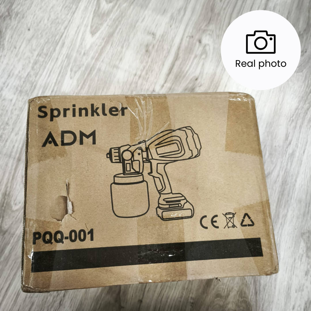 ADM Cordless Paint Sprayer 21V with 2 Lithium Batteries, SKU: 537_boxdmg | OUTLET