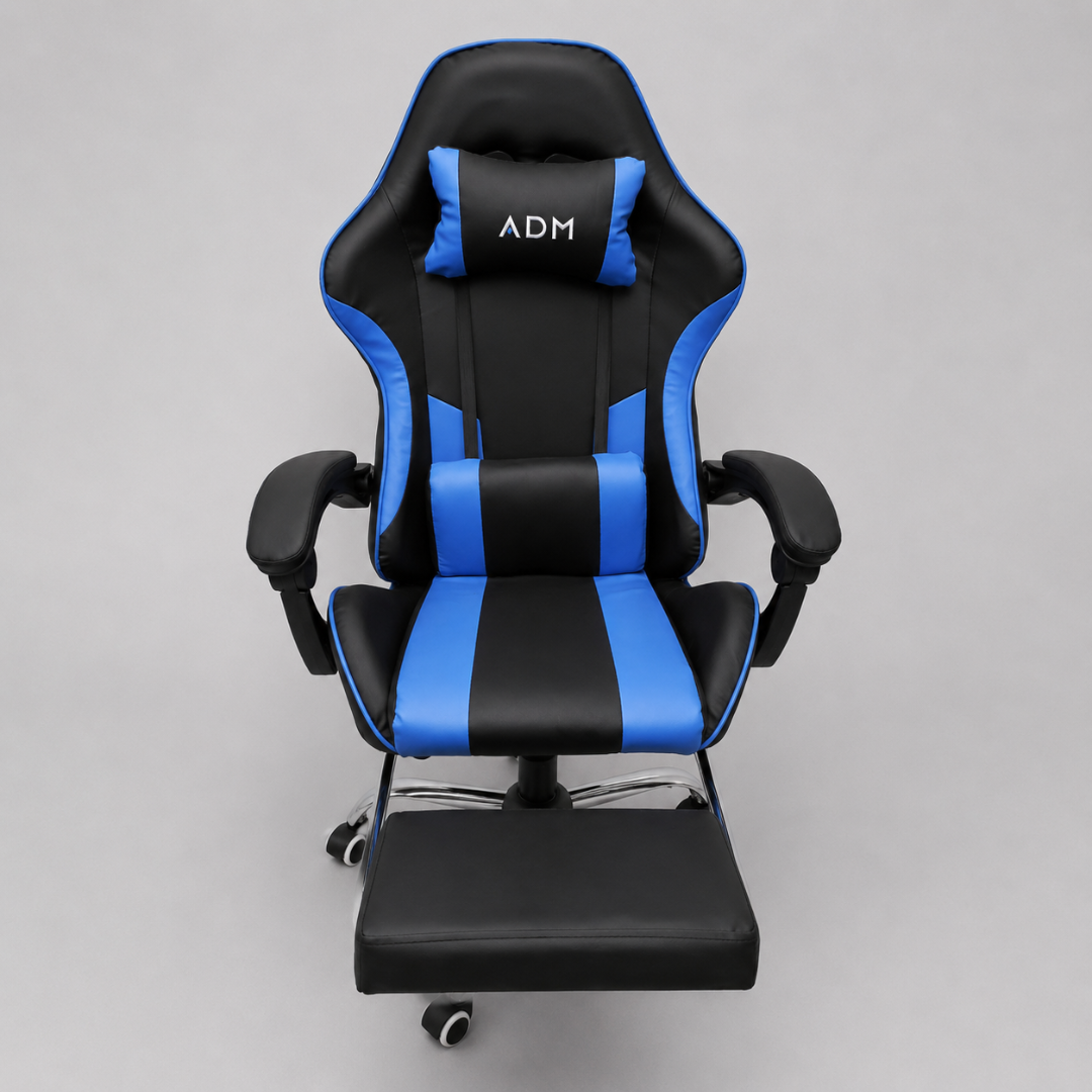 ADM Ergonomic Gaming Chair with Footrest, SKU: 7082