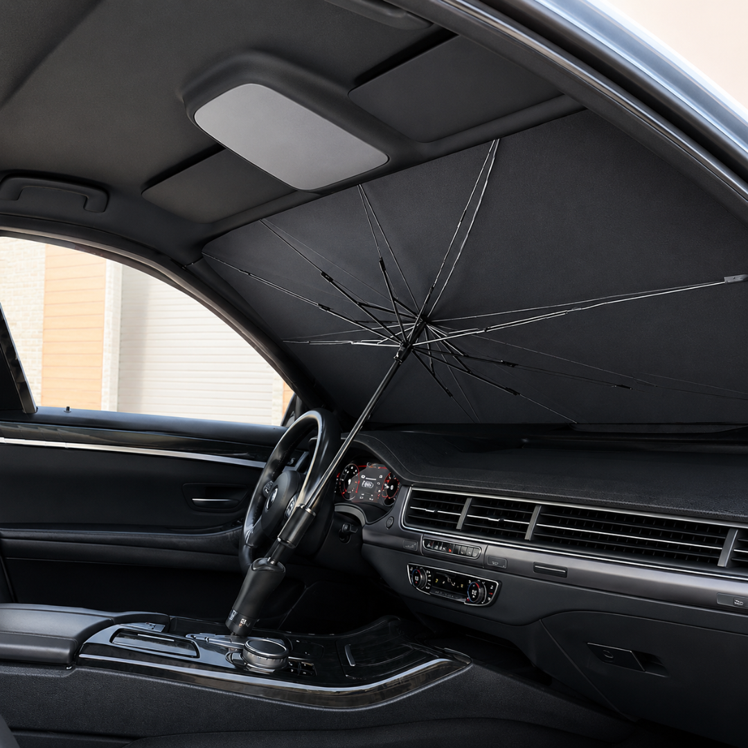 ADM Foldable Car Windshield Sun Shade Umbrella, SKU: 2192-1 - Image 4
