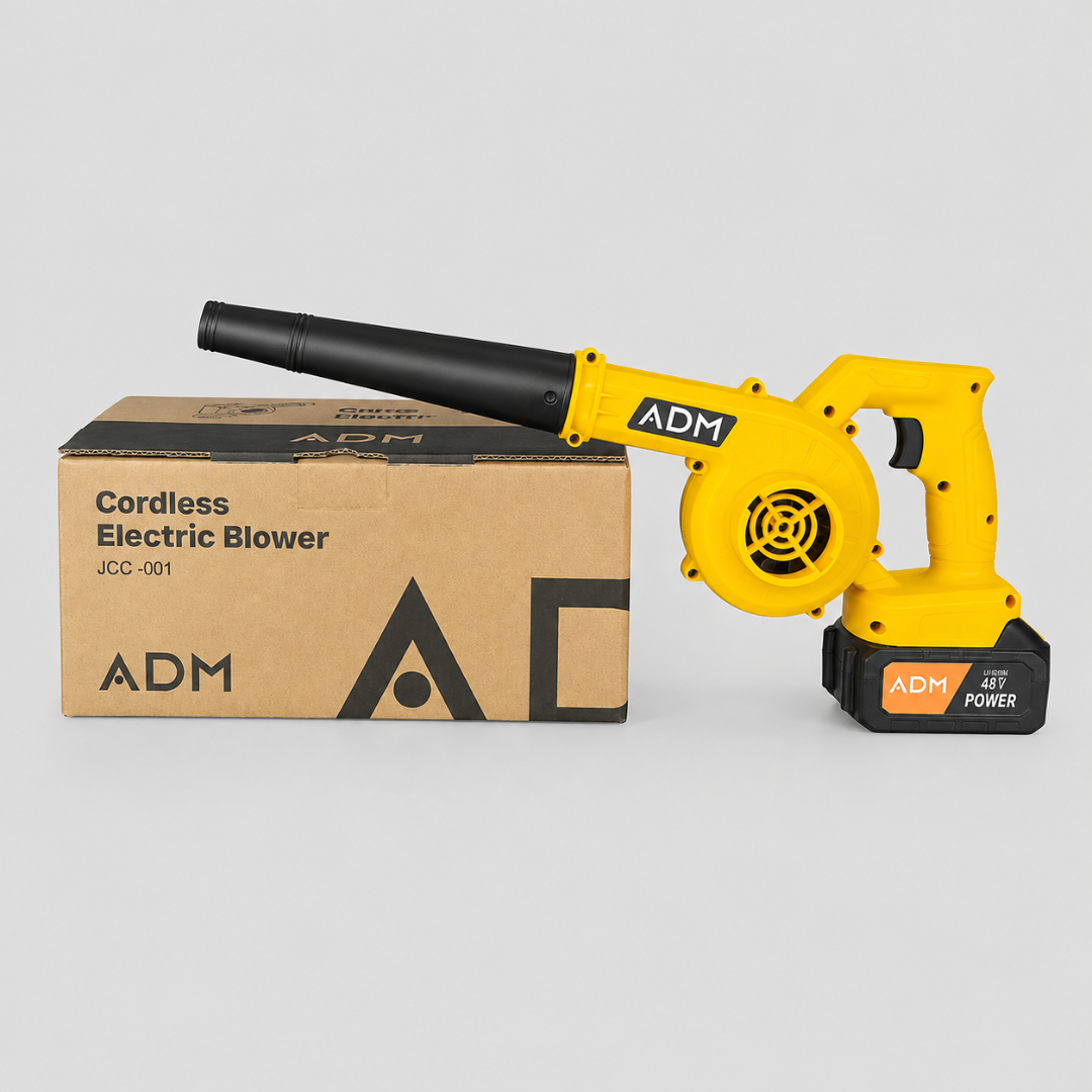 ADM Cordless Electric Blower – Yellow & Blue Colours | 21V Battery, SKU: 2055 - Image 4