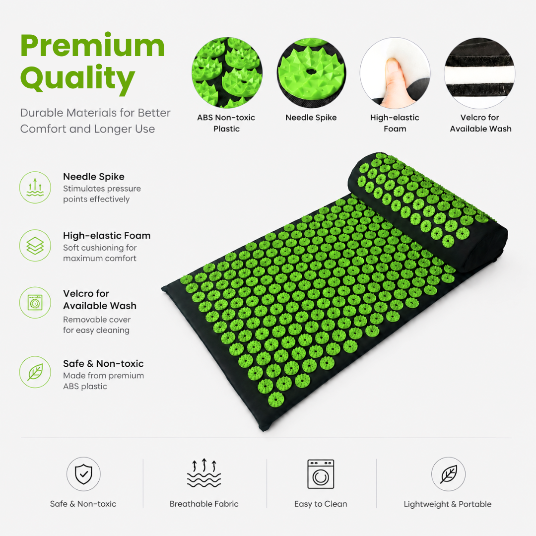 ADM Acupressure Mat and Pillow Set for Pain Relief, SKU: 7097 - Image 6