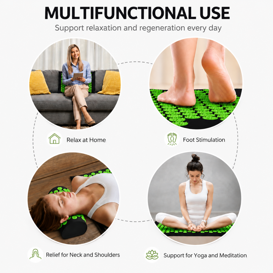 ADM Acupressure Mat and Pillow Set for Pain Relief, SKU: 7097 - Image 7