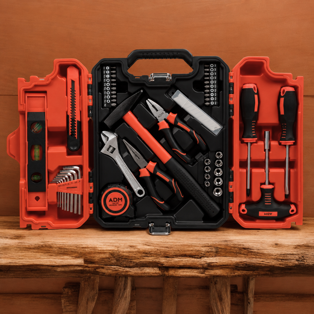 ADM 57-Piece DIY Home Repair Tool Kit With Storage Case, SKU: 7103 - Image 3