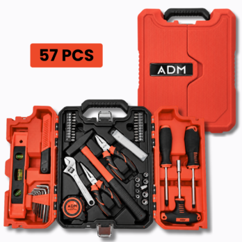 ADM 57-Piece DIY Home Repair Tool Kit With Storage Case, SKU: 7103