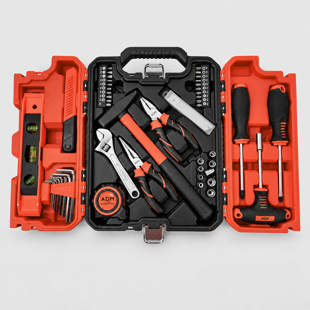 ADM 57-Piece DIY Home Repair Tool Kit With Storage Case, SKU: 7103 - Image 5