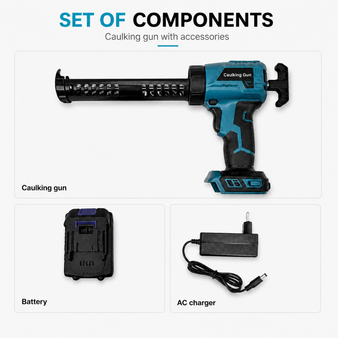 20V Cordless Electric Caulking Gun with ADM Battery, SKU: 7105 - Image 3