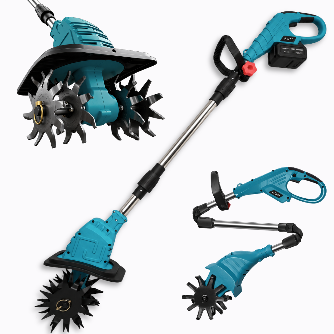 ADM Foldable Battery Powered Garden Tiller, SKU: 7035-1