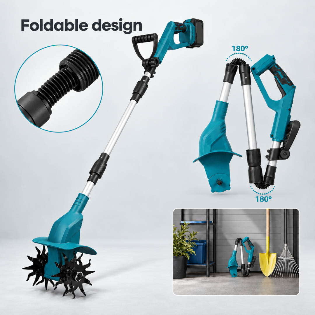 ADM Foldable Battery Powered Garden Tiller, SKU: 7035-1 - Image 7
