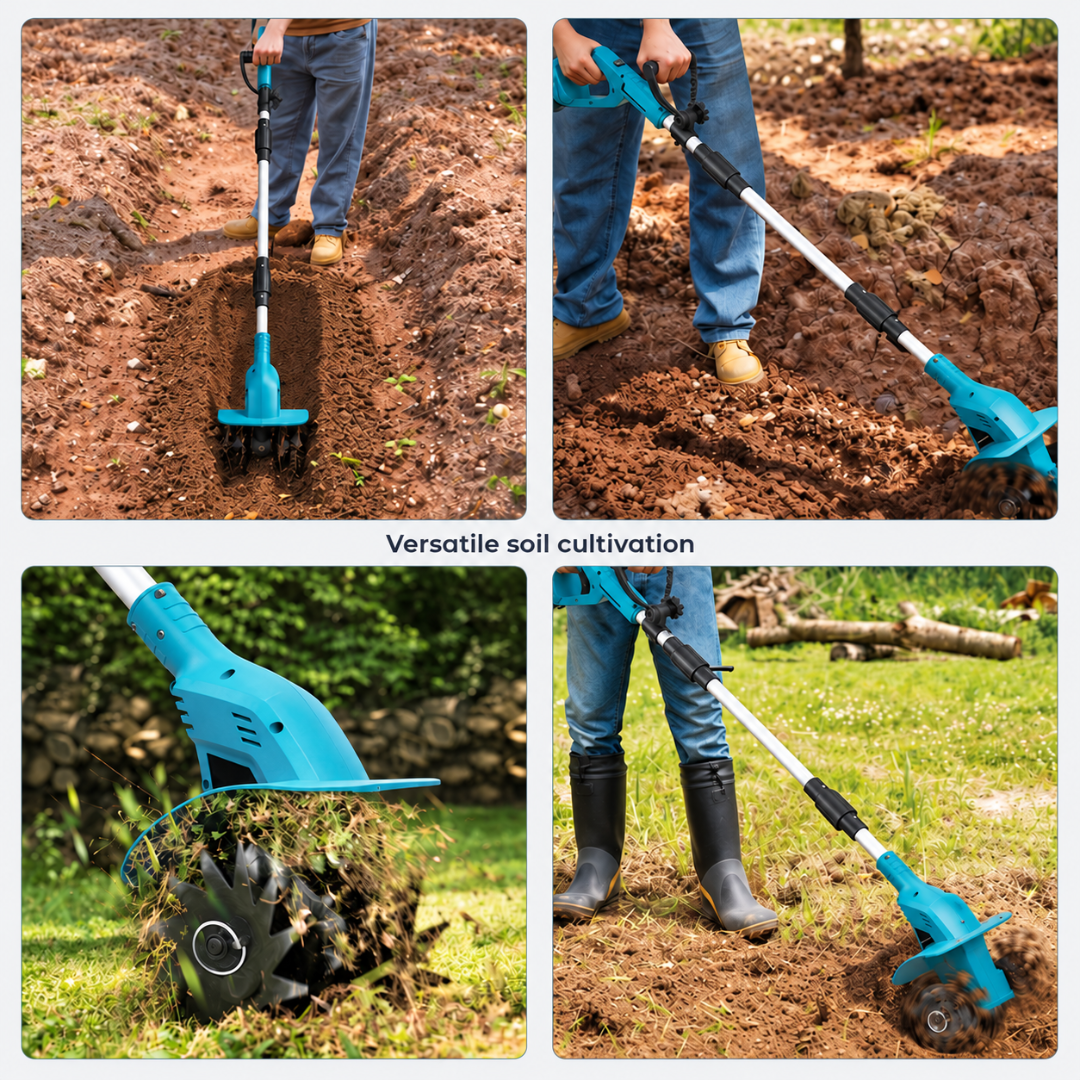 ADM Foldable Battery Powered Garden Tiller, SKU: 7035-1 - Image 6