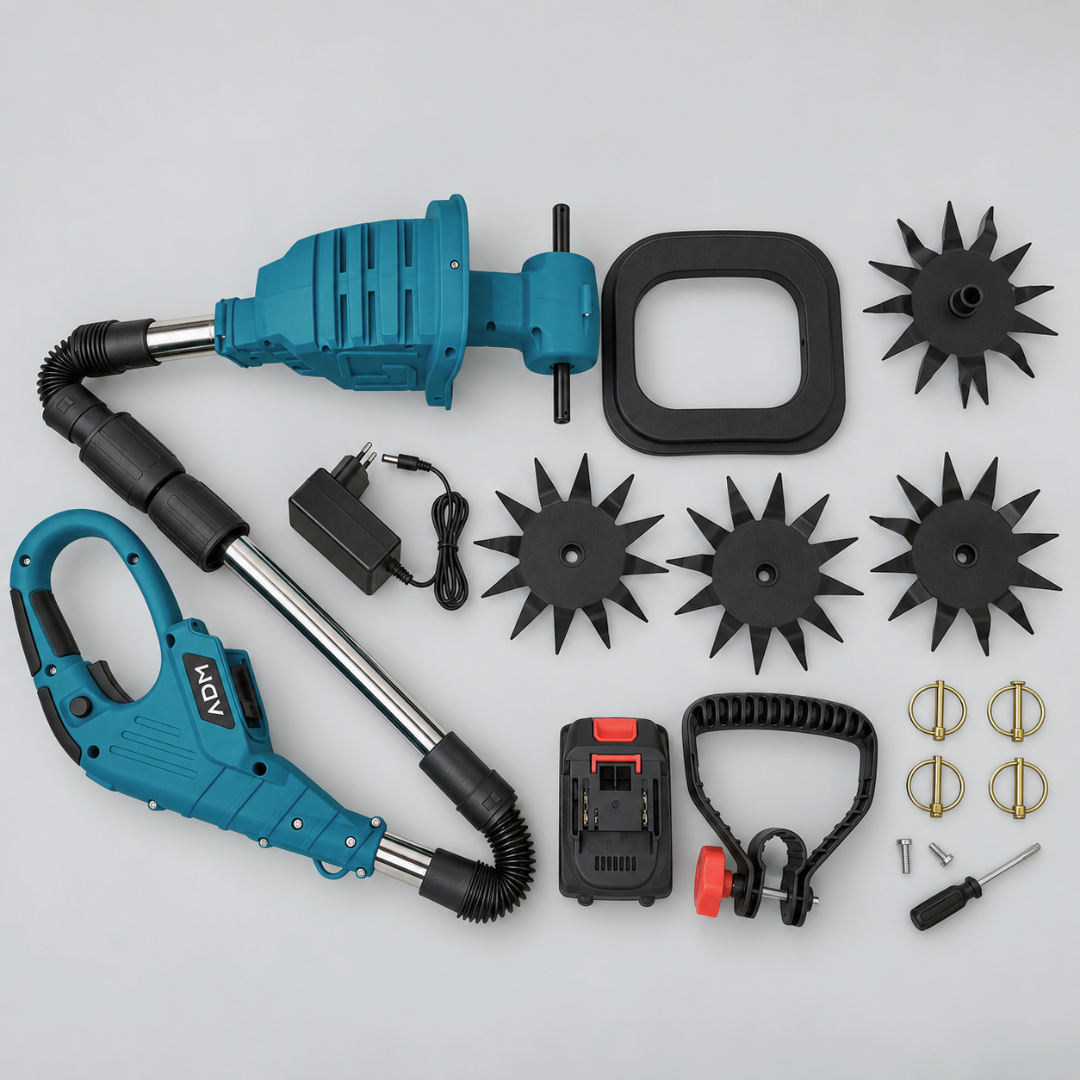 ADM Foldable Battery Powered Garden Tiller, SKU: 7035-1 - Image 3