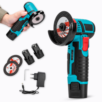 12V Cordless Angle Grinder with 2 ADM Batteries, SKU: 7119