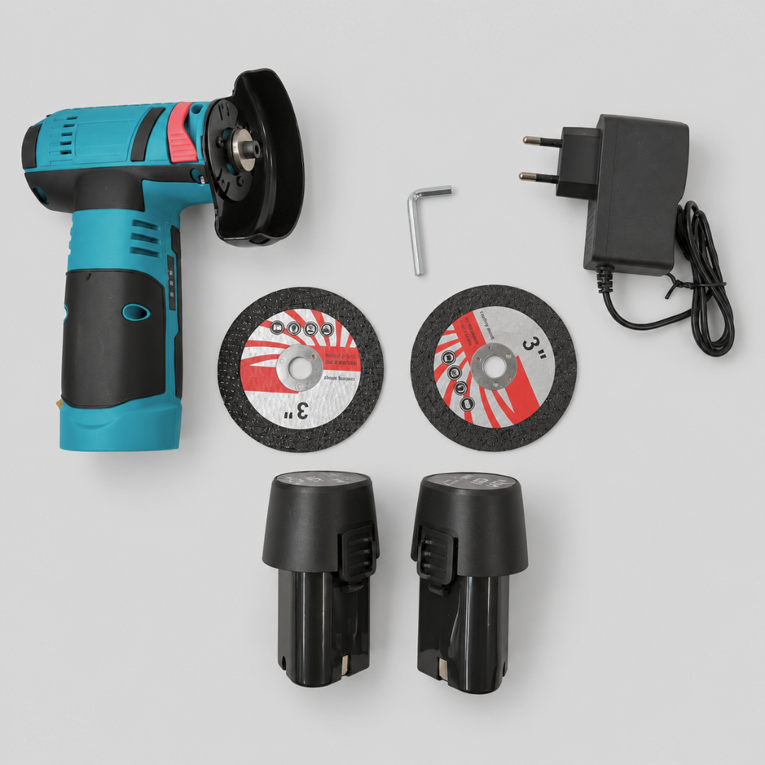 12V Cordless Angle Grinder with 2 ADM Batteries, SKU: 7119
