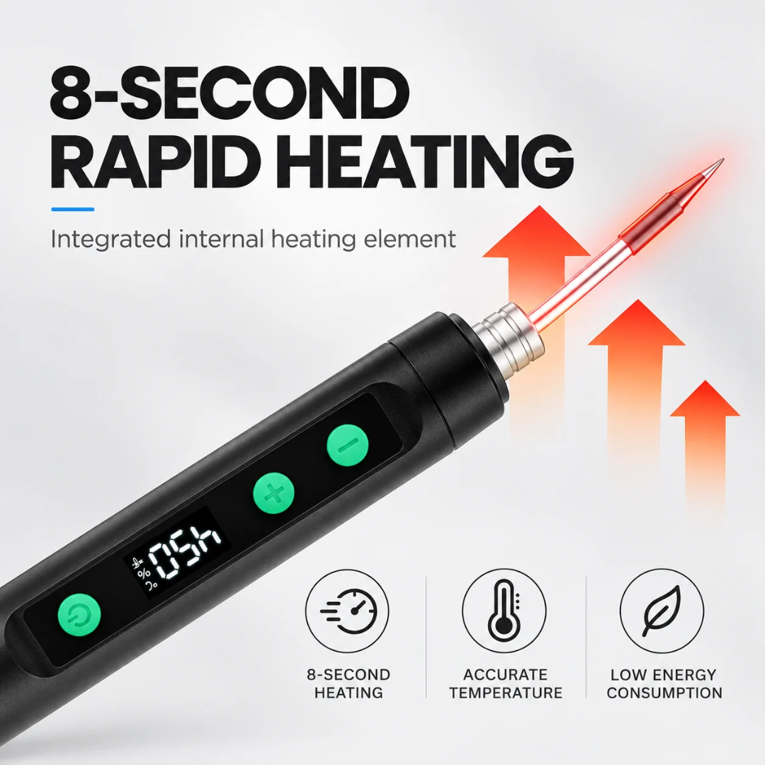 Portable Cordless Soldering Iron with Digital Display, SKU: 7130 - Image 5