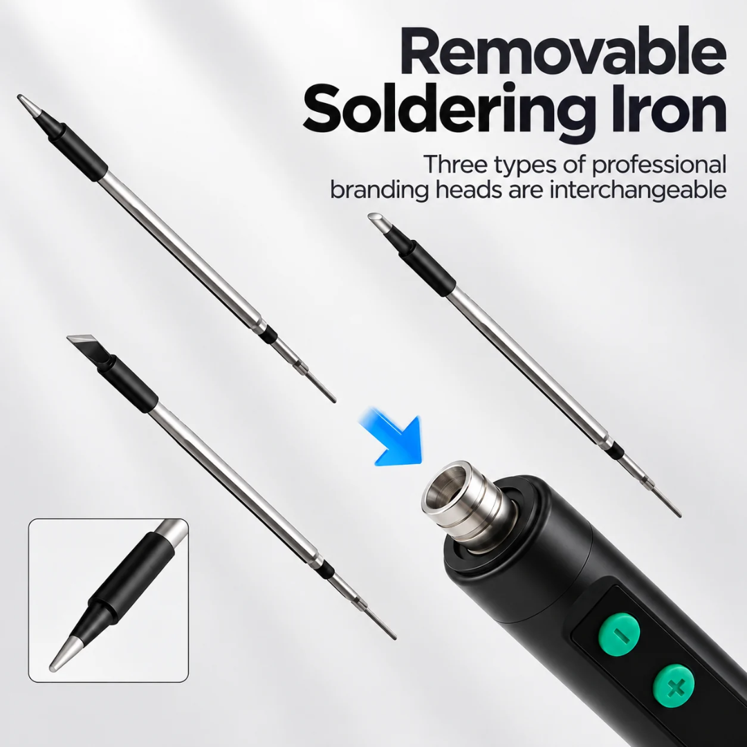 Portable Cordless Soldering Iron with Digital Display, SKU: 7130 - Image 3